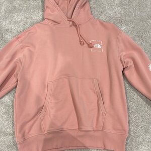 Pink The North Face hoodie